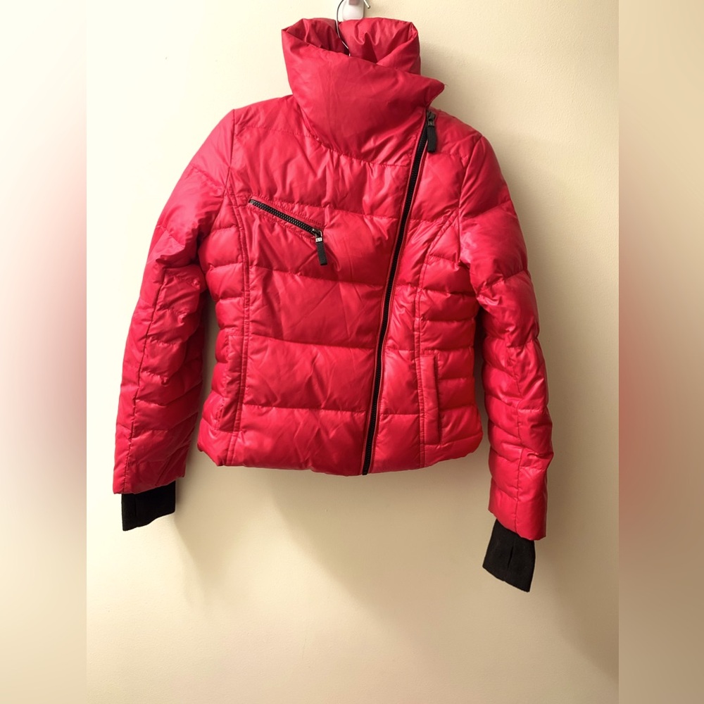 Andrew Marc Girls Millie Pink Down Puffer Jacket Size Medium (10-12) Preowned